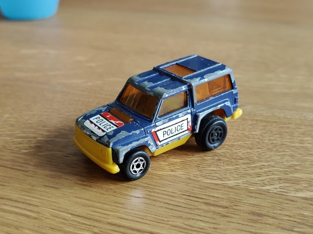 Majorette Motor Range Rover Police BLAUW, Ophalen of Verzenden, Auto