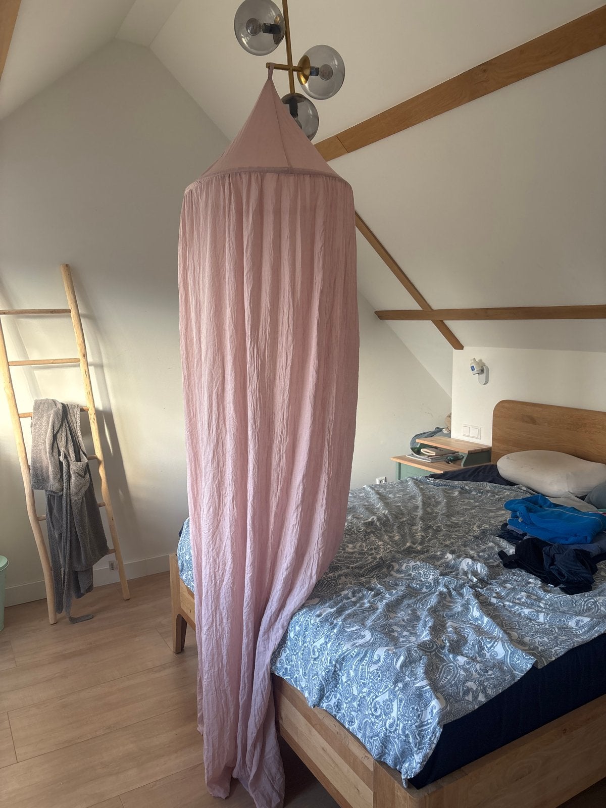 Roze Hemelbed Gordijn / Klamboe voor Kinderkamer, Ophalen, Gebruikt, 180 cm of meer, Minder dan 70 cm