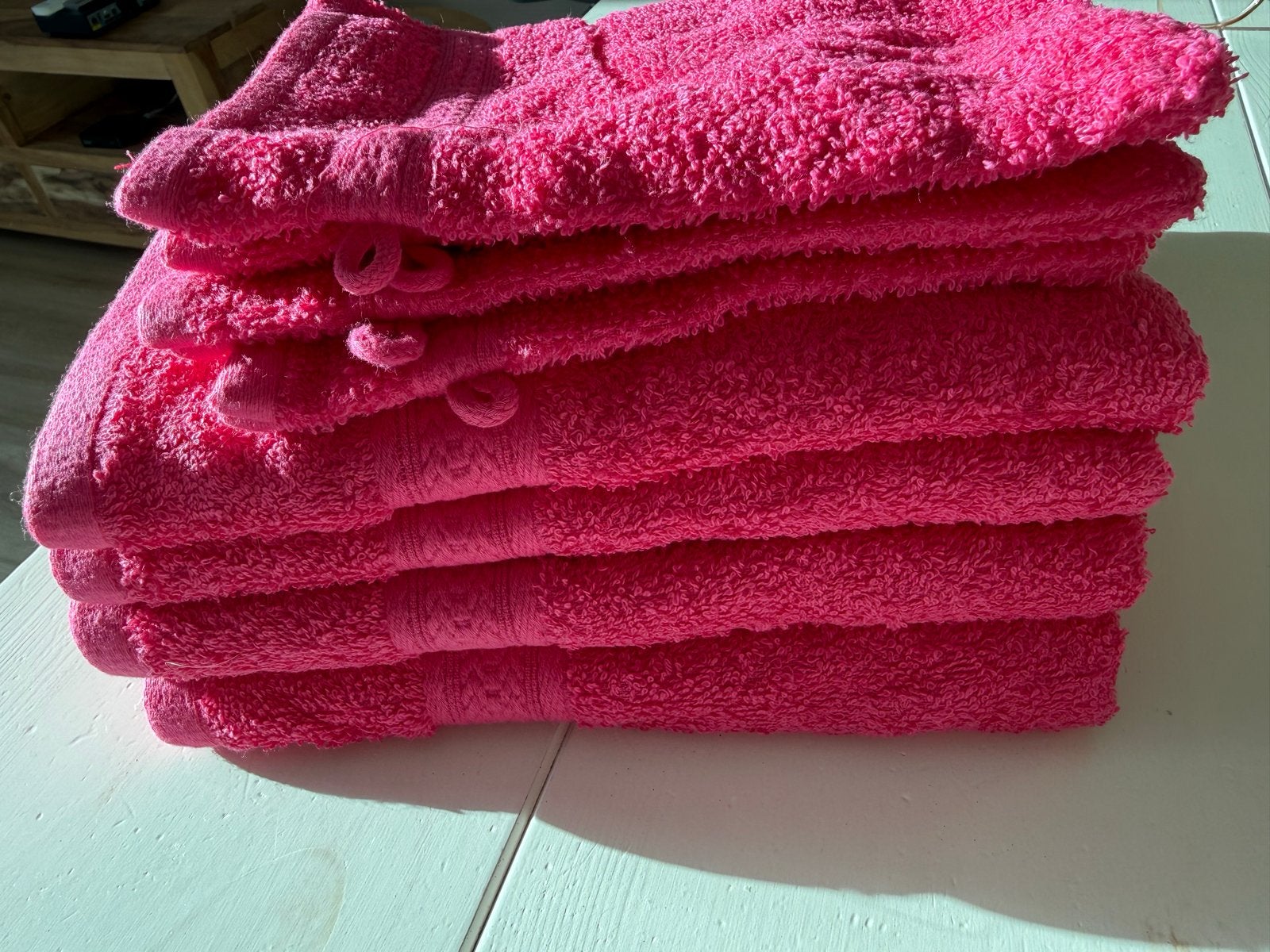 Roze handdoeken en washandjes set, Huis en Inrichting, Overige merken, Handdoek, Nieuw, Ophalen of Verzenden