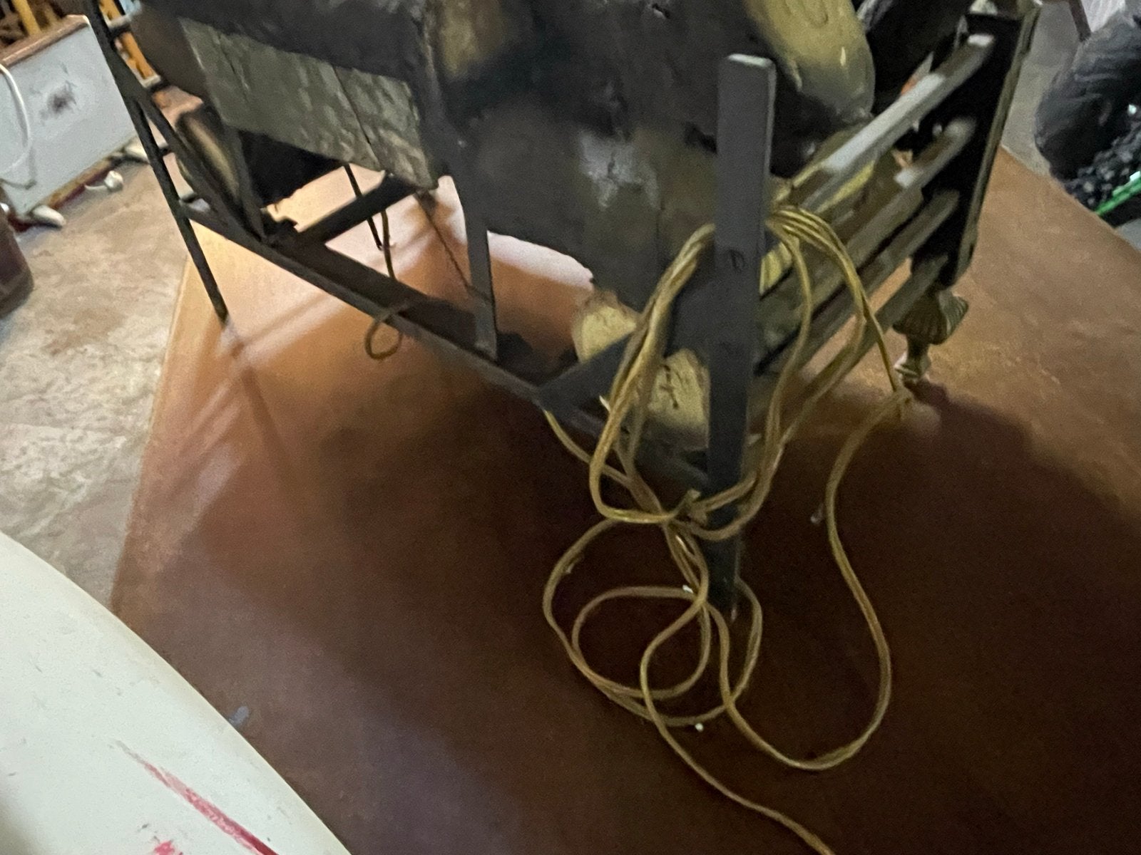 Decoratieve elektrische haard met houtblokken, Ophalen, Gebruikt, Vrijstaande haard, Elektrische haard