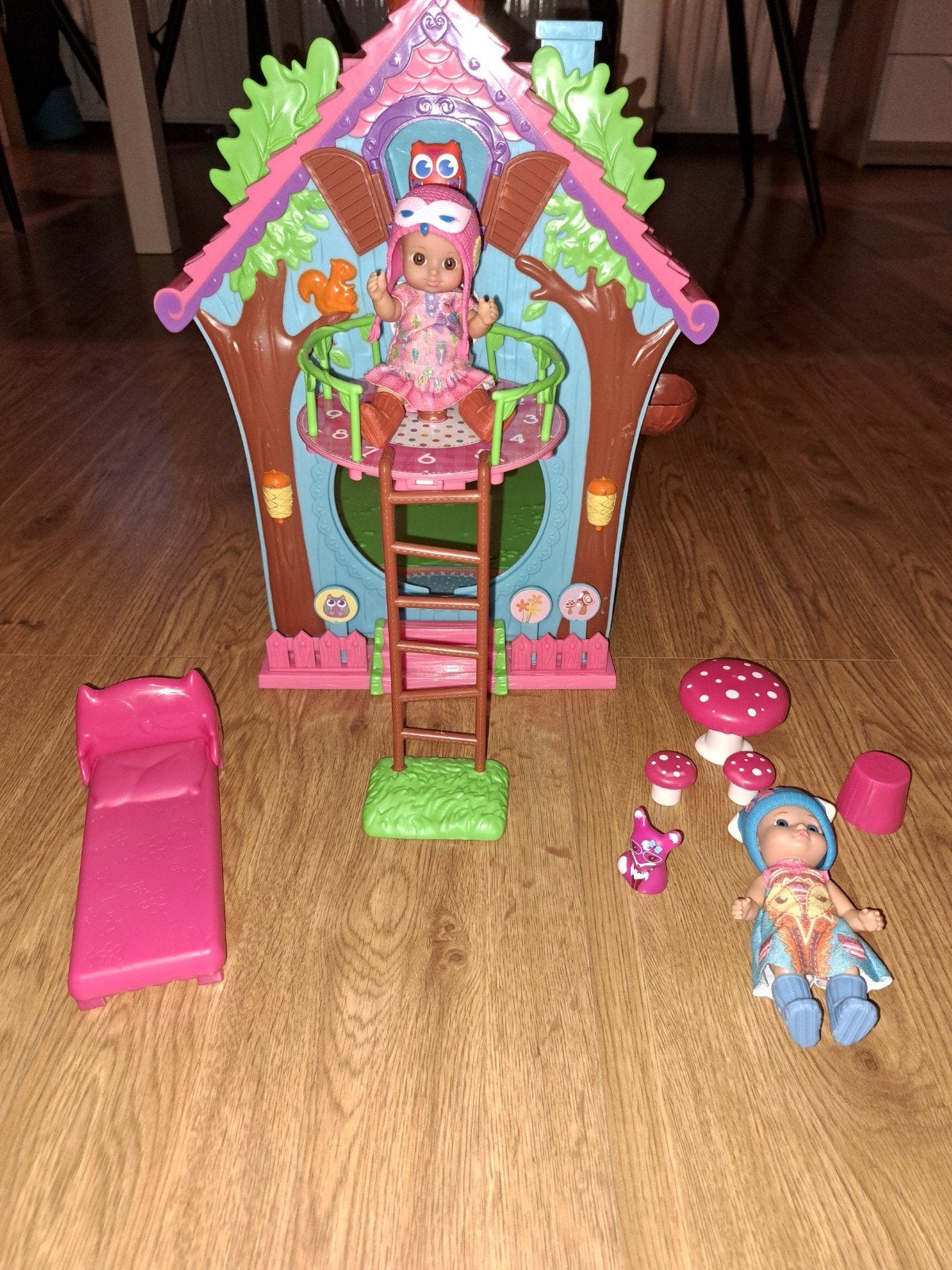 Chou Chou Mini Birdies Klok Zapf Speelhuis, Ophalen of Verzenden, Zo goed als nieuw, Poppenhuis