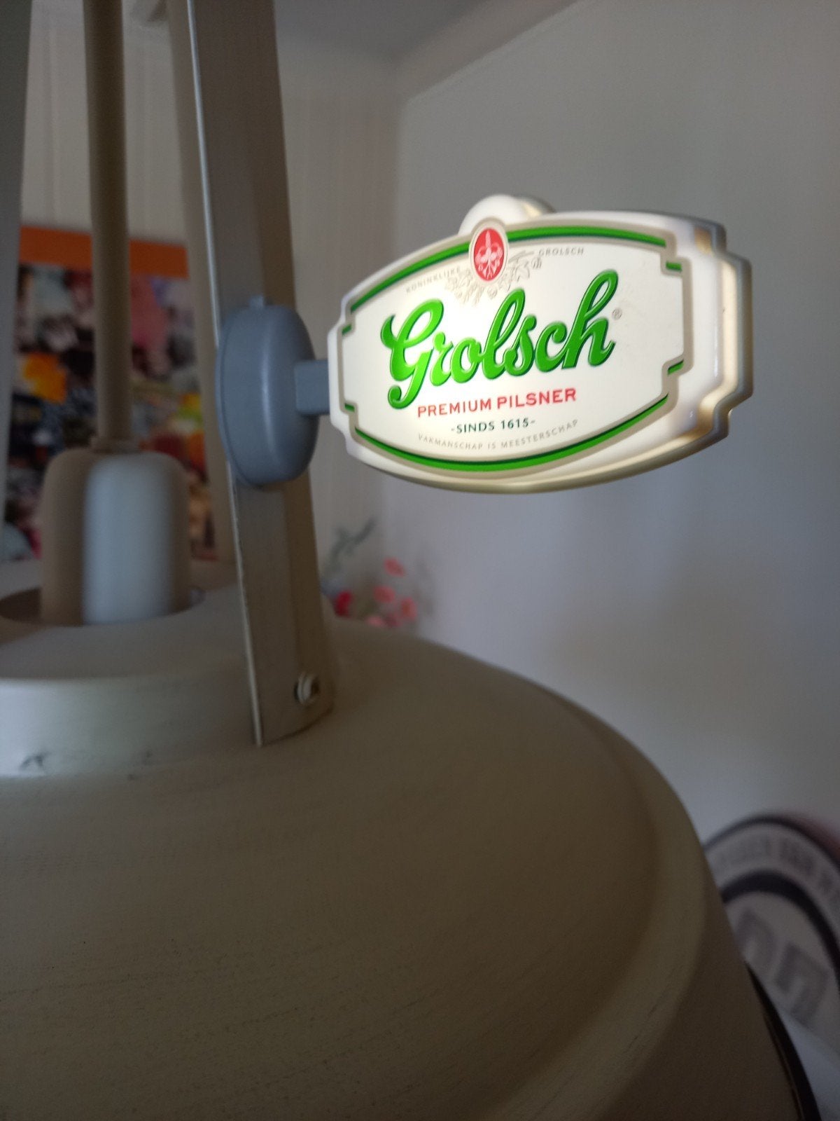 Grolsch magneet met lichtbakje/lampje, Ophalen of Verzenden, Nieuw, Overige typen, Grolsch
