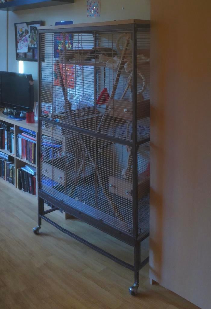 Kooi knaagdier groot, Dieren en Toebehoren, Ophalen, Kooi, Hamster, Zo goed als nieuw