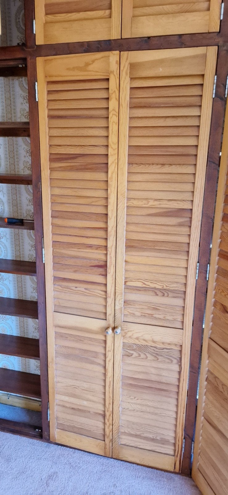 Louvre deuren 7 stuks, Ophalen, Gebruikt, 200 tot 215 cm