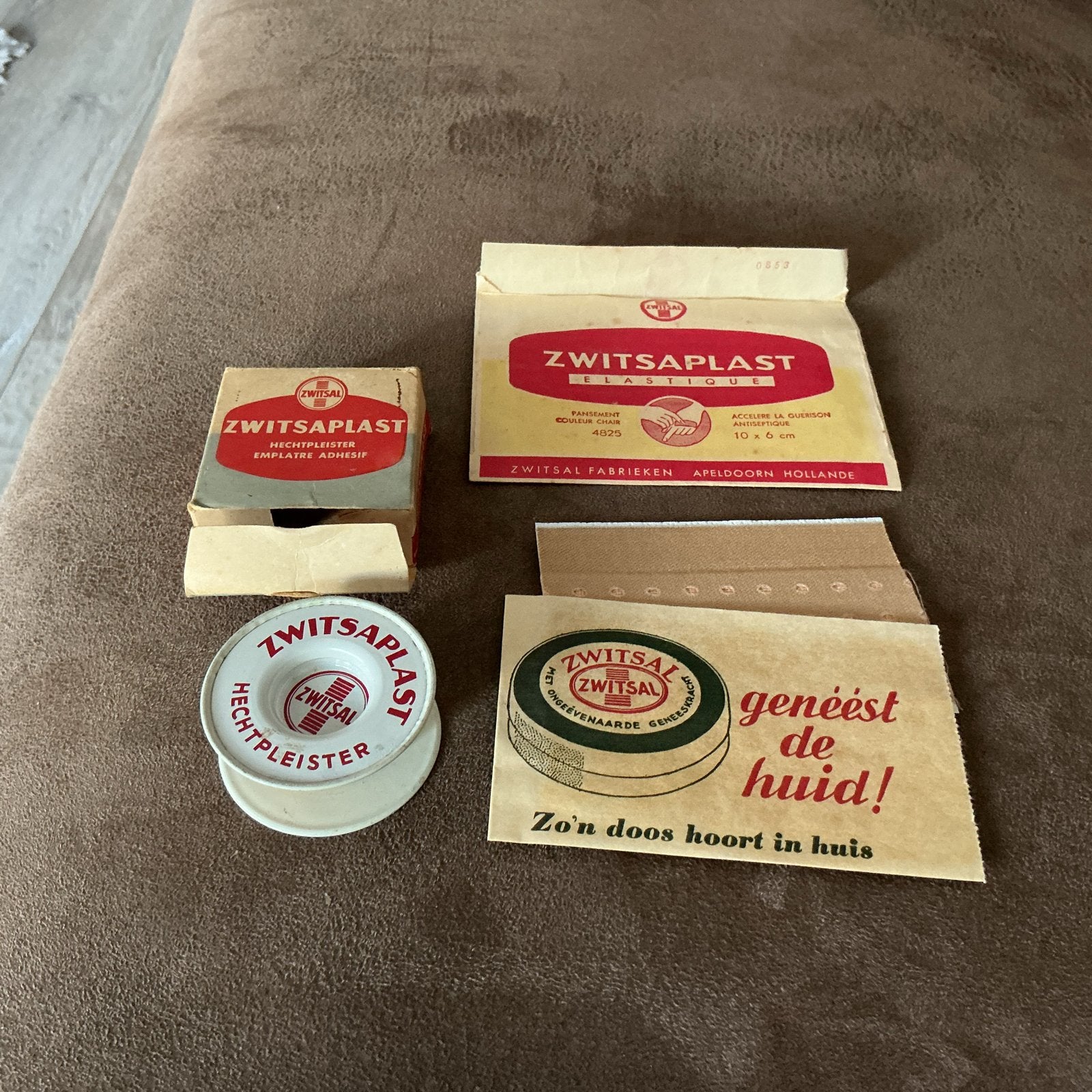 Vintage Zwitsalaplast pleisters en hechtpleister, Verzamelen, Ophalen of Verzenden, Gebruikt