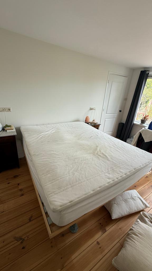 IKEA Tuddal matrastopper - Gebruikt, hoes wasbaar, Ophalen, Gebruikt, Tweepersoons, Matras