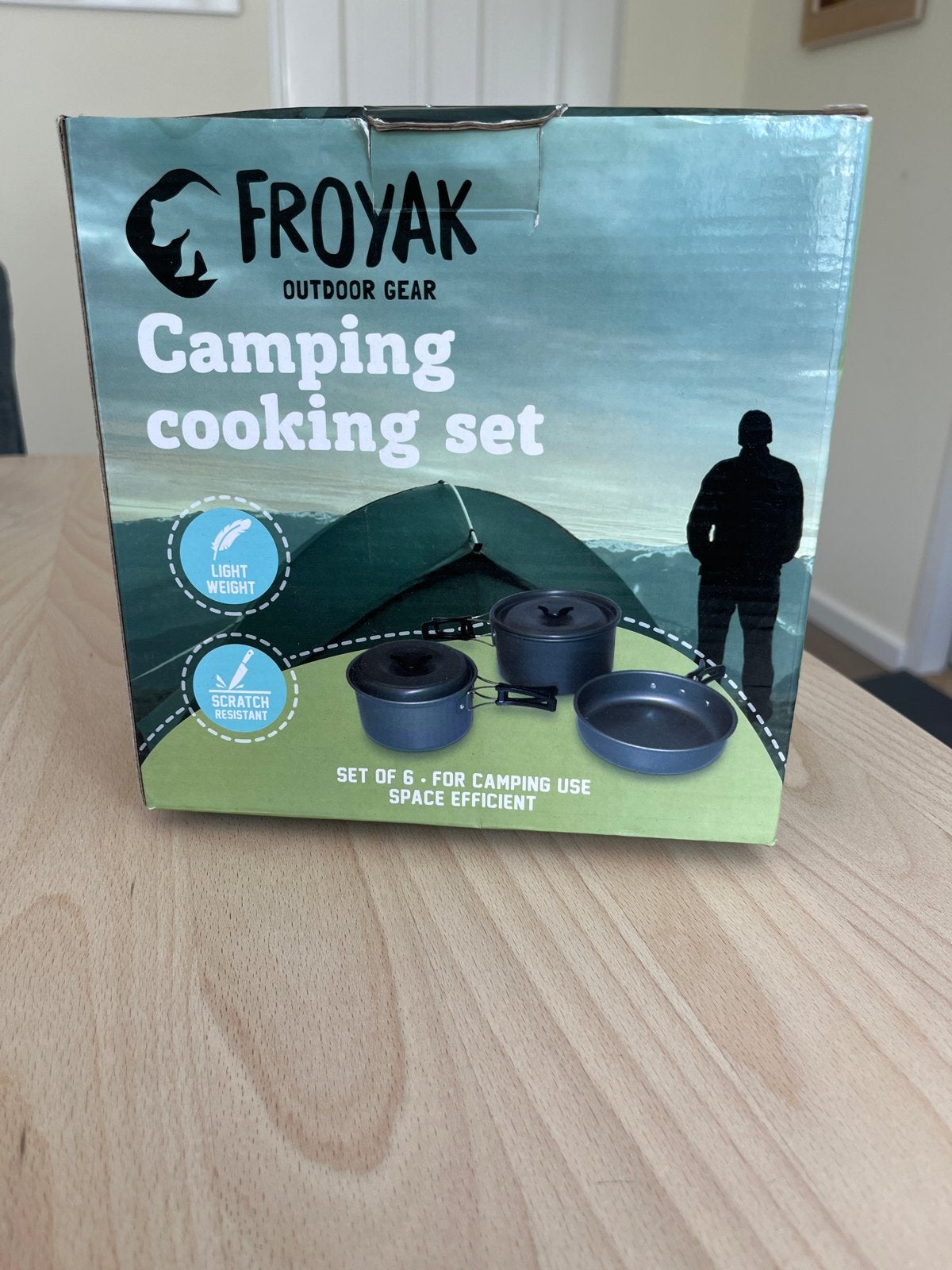 Froyak Camping Kookset - Lichtgewicht & Krasbestendig, Ophalen of Verzenden, Nieuw