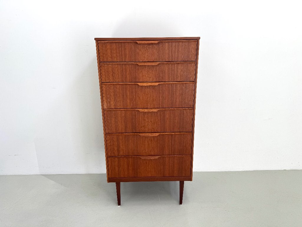 Vintage ladekast jaren 60, Huis en Inrichting, Kasten | Ladekasten, Verzenden, Teakhout, 50 tot 100 cm, Zo goed als nieuw