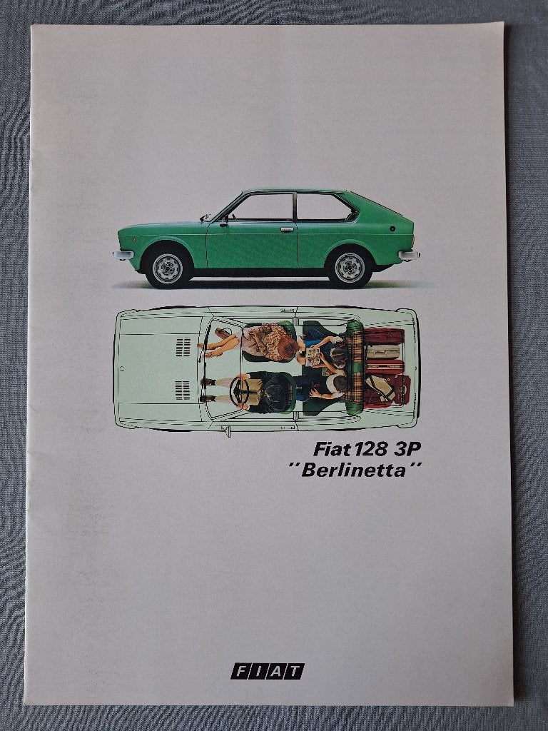 Brochure FIAT 128 3P "Berlinetta"  - NL, Verzenden, Gelezen, Overige merken