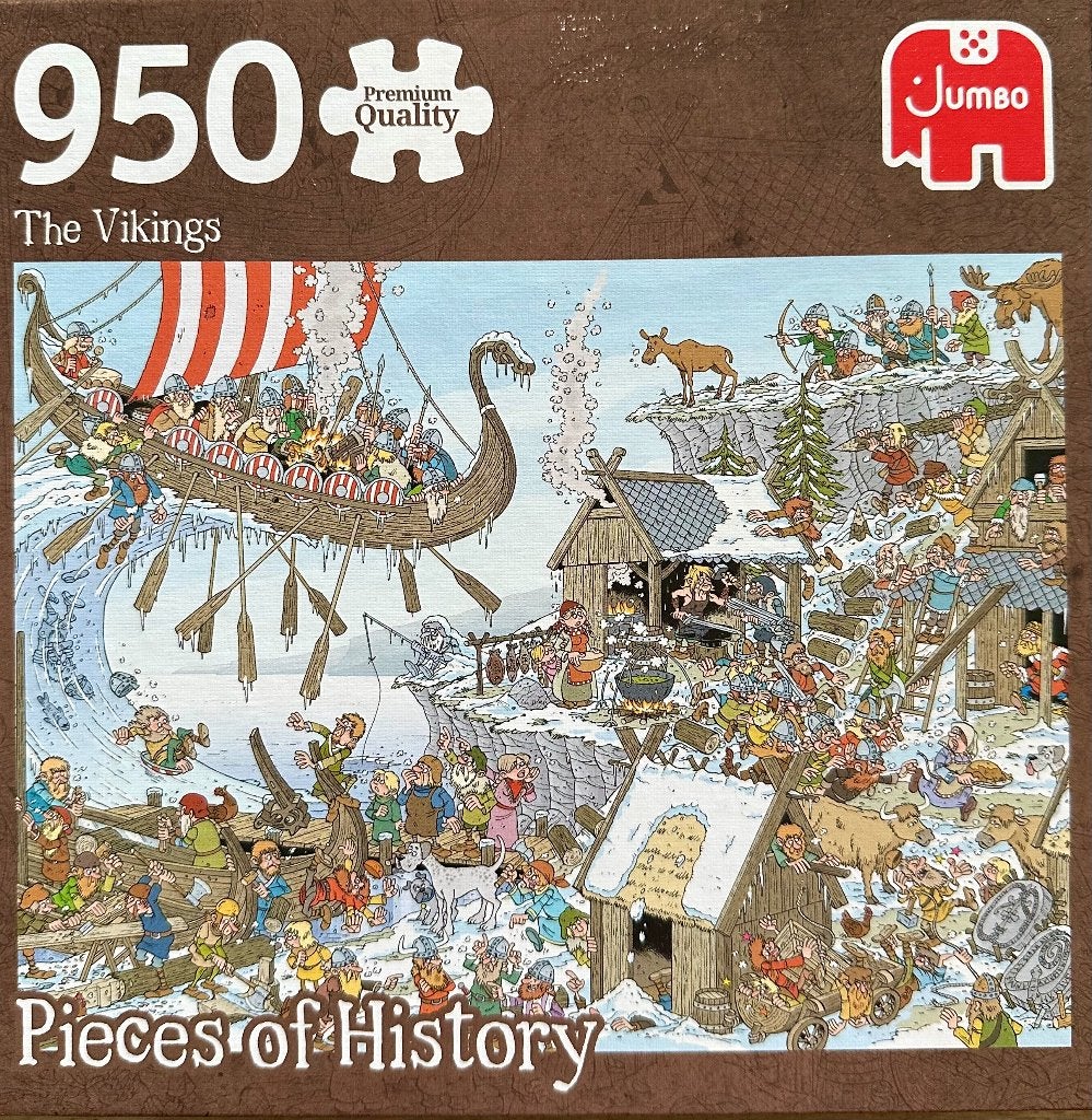 Legpuzzel The Vikings, Ophalen, 500 t/m 1500 stukjes, Gebruikt, Legpuzzel