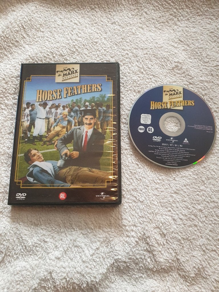Marx Brother Horse Feathers DVD. Klassiekers., Alle leeftijden, Ophalen of Verzenden, Zo goed als nieuw, Actie en Avontuur