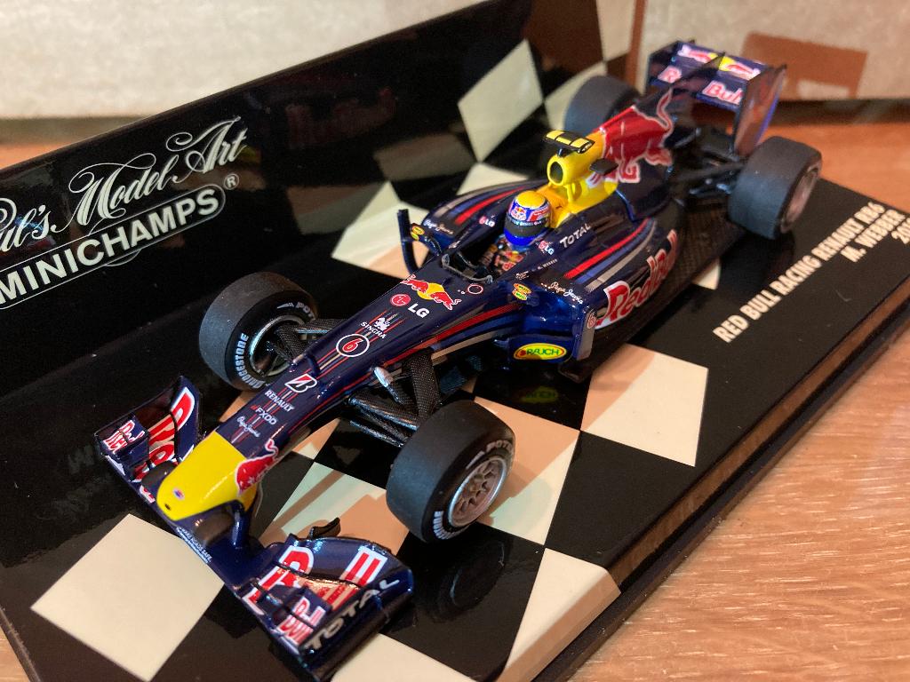 ✅ Mark Webber 1:43 Red Bull Racing Renault RB6 2010, Verzamelen, Ophalen of Verzenden, Nieuw, Formule 1