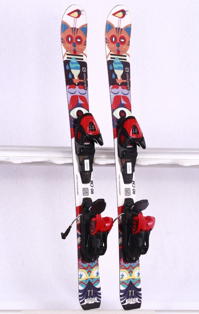 70; 80; 90 cm kinder ski's SALOMON T1, grip walk + Salomon 5, Gebruikt, Verzenden, Salomon, Carve