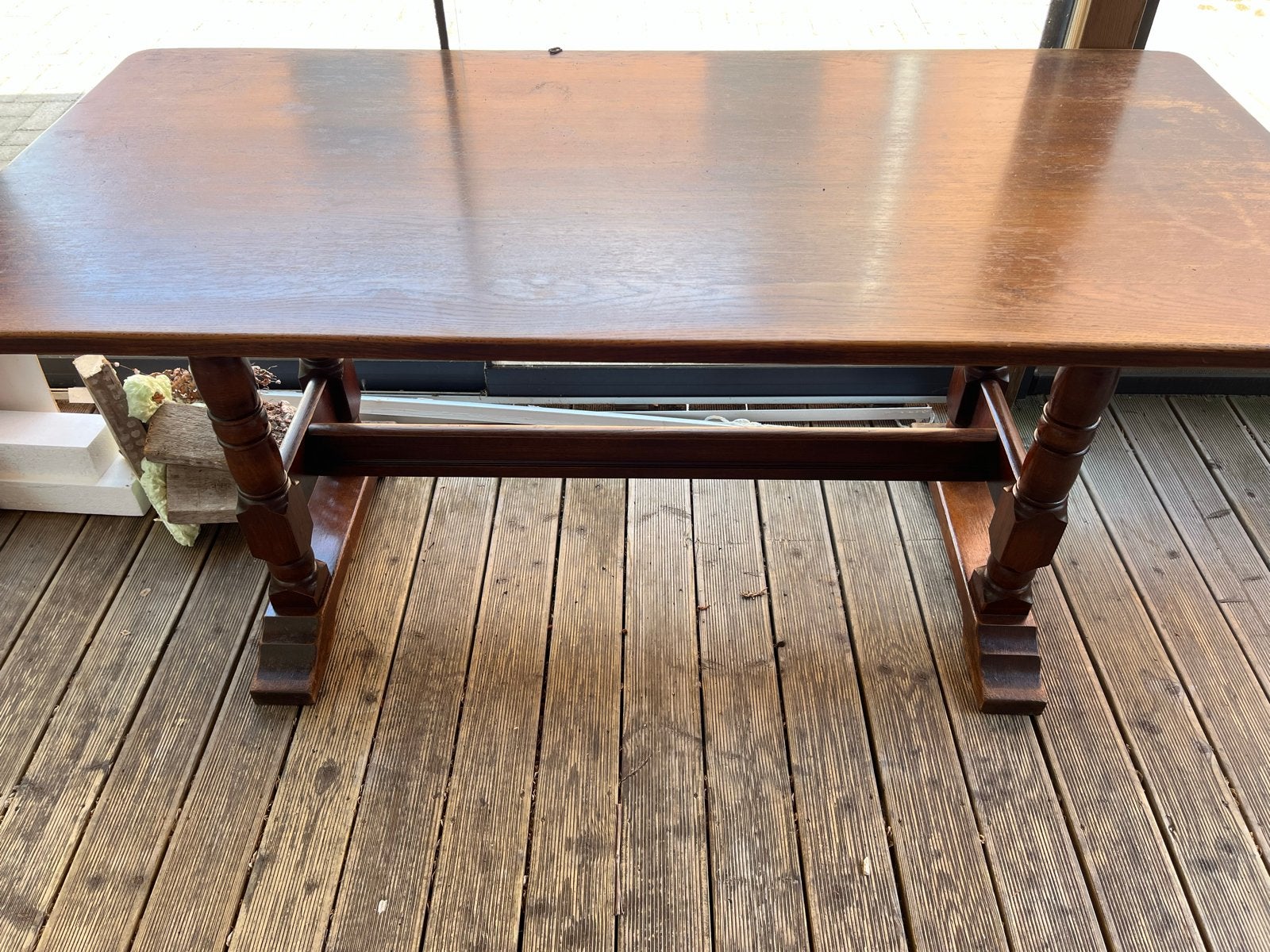 Robuuste houten tafel - Eettafel of werktafel, Ophalen
