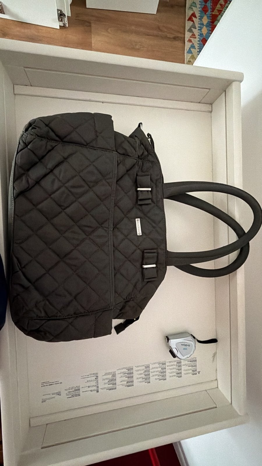 Storksak Babybag - Stijlvolle Verzorgingstas, Verzorgingstas, Gebruikt, Grijs, Extra vakken