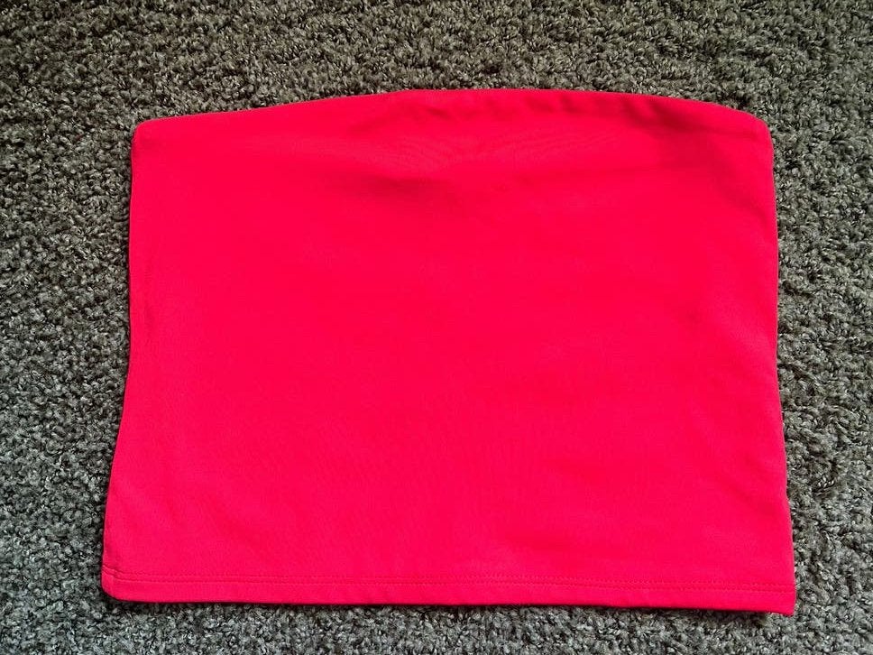 Rode Bandeautop Maat S - FB Sister, Kleding | Dames, Tops, Zo goed als nieuw, Maat 36 (S), Roze, Zonder mouw, Ophalen of Verzenden