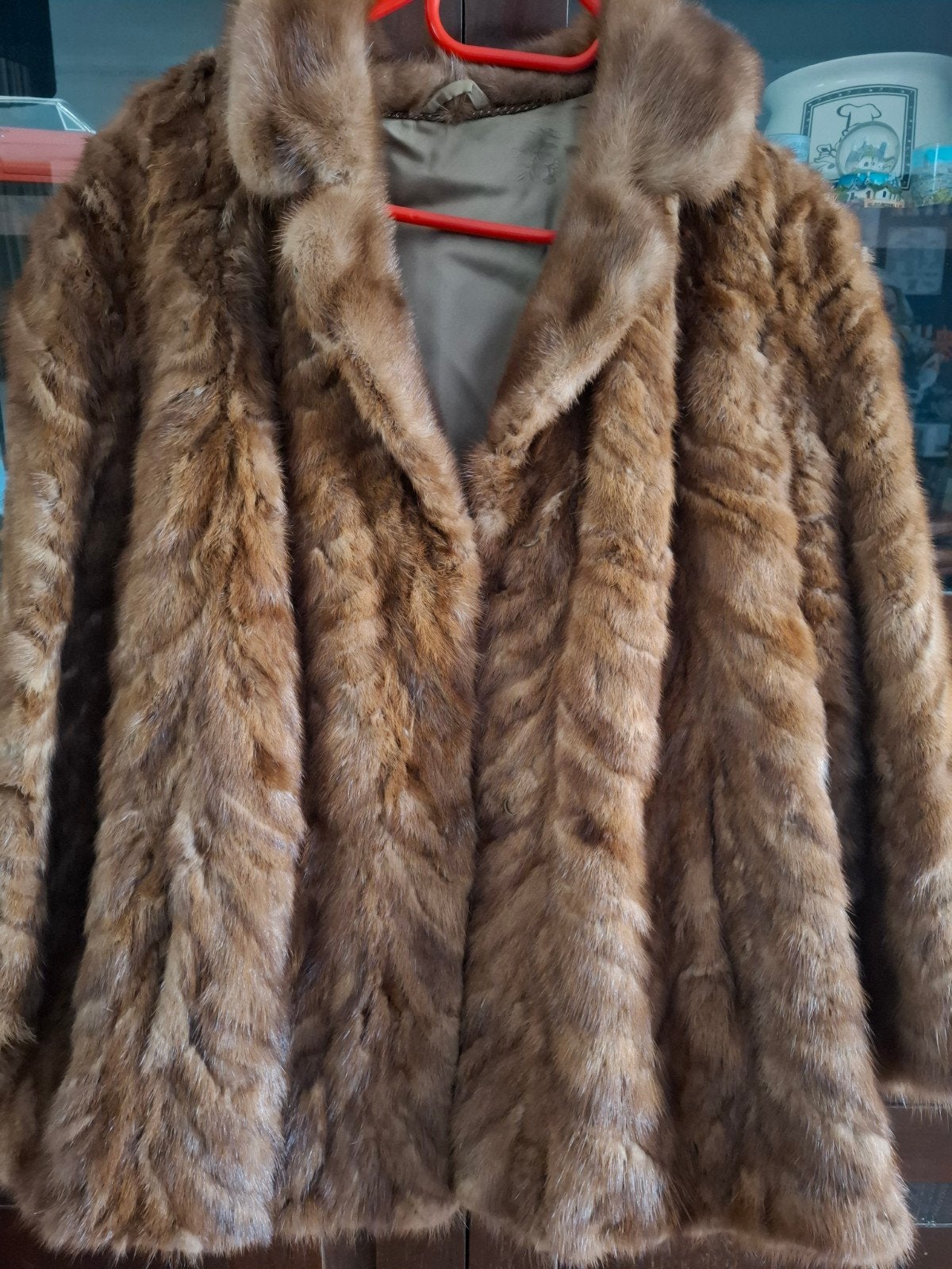 Vintage Bruine Bontjas - Elegante Winterjas, Kleding | Dames, Jassen | Winter, Bruin, Maat 42/44 (L), Ophalen of Verzenden, Onbekend