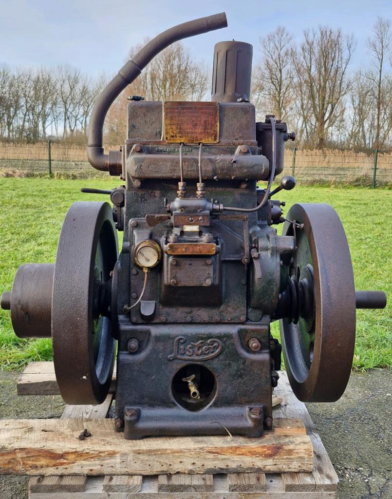 Lister CE 2 cilinder stationaire motor - 1935, Doe-het-zelf en Verbouw, Motoren, Ophalen of Verzenden, Gebruikt, Dieselmotor