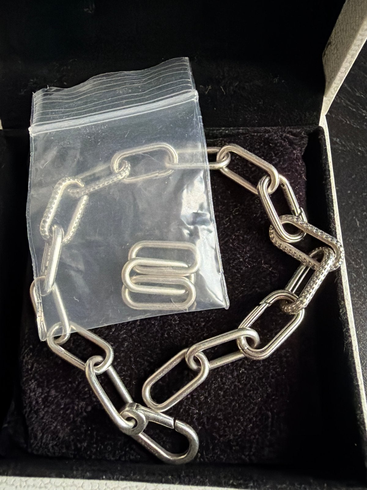 Pandora Me Link Chain Armband Zilver met Extra Schakels, Sieraden, Tassen en Uiterlijk, Armbanden, Ophalen of Verzenden, Gebruikt
