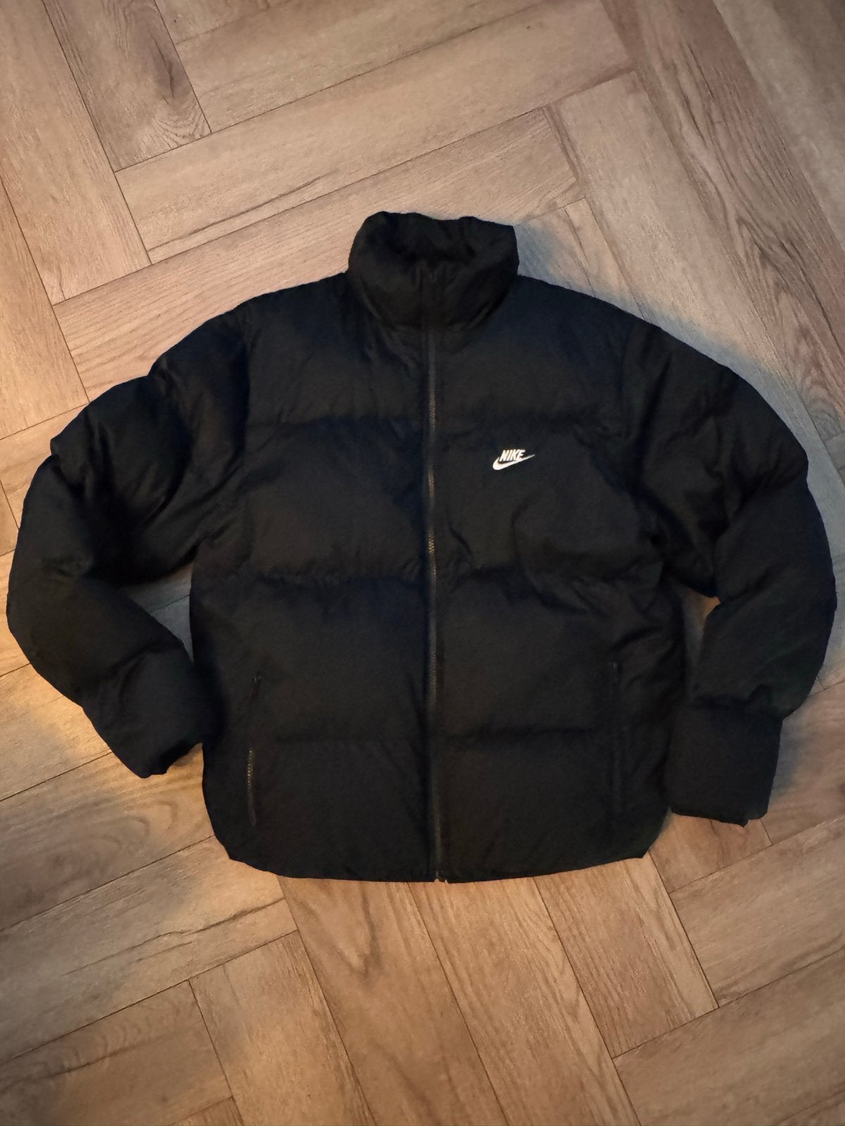 Nike Puffer Jas Zwart - Maat S, Kleding | Heren, Ophalen of Verzenden, Zo goed als nieuw, Maat 46 (S) of kleiner, Zwart