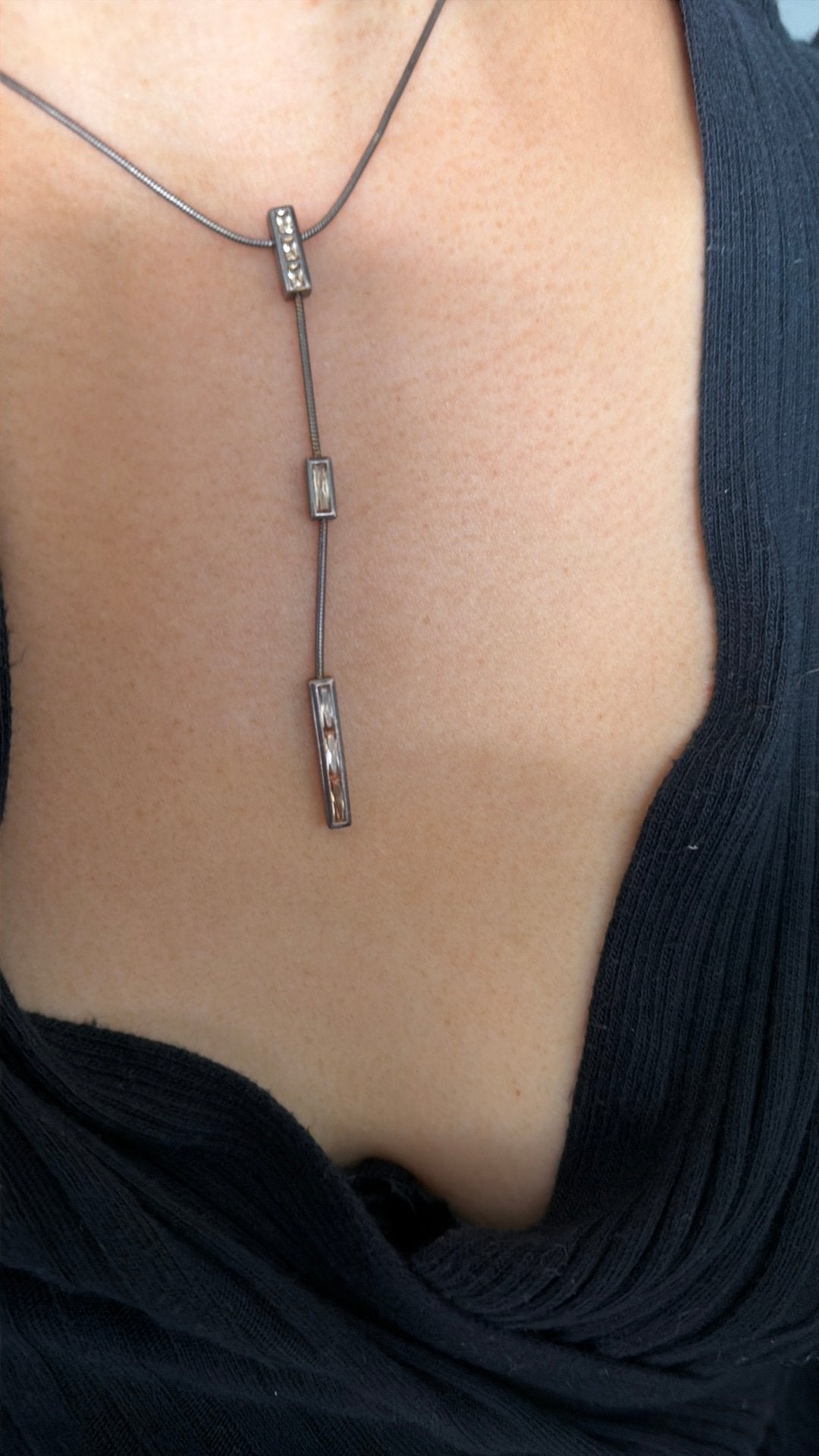 Esprit swarovski echt zilver ketting dames mooi zgan €50, Ophalen of Verzenden, Zo goed als nieuw, Zilver