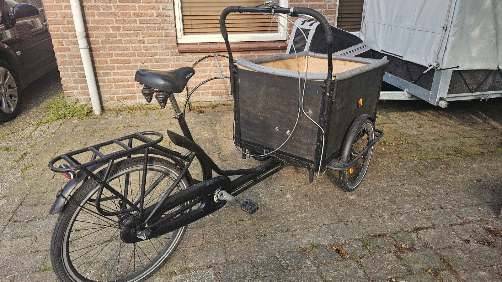 Bakfiets met houten bak - Ideaal voor kinderen/goederen, Fietsen en Brommers, Ophalen of Verzenden