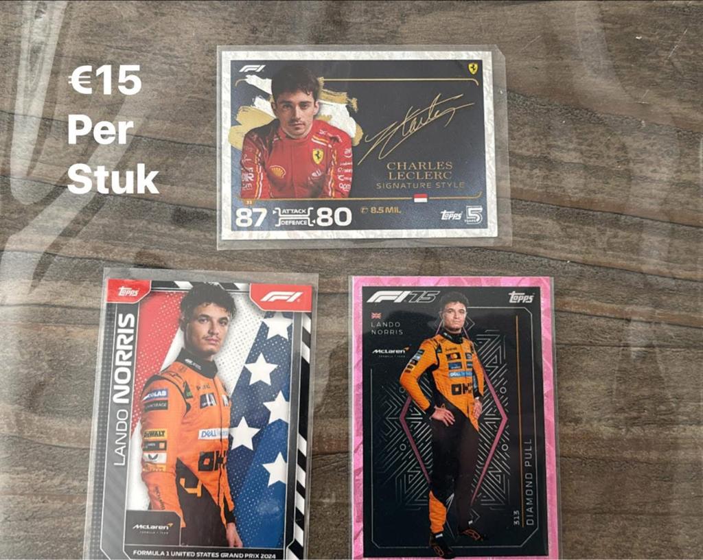 Topps F1 Exclusieve Kaarten, Ophalen of Verzenden, Zo goed als nieuw, Overige sporten, Poster, Plaatje of Sticker