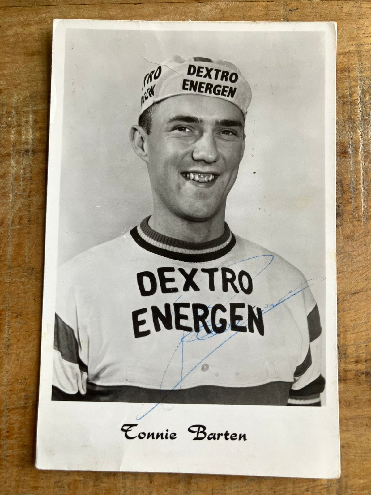 Tonnie Barten - Dextro - handtekening - kaart wielrennen, Ophalen of Verzenden, Gebruikt, Overige sporten, Spelerskaart