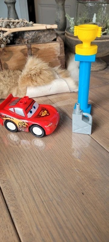 LEGO DUPLO Disney Cars setje  Bliksem McQueen & Trofee!, Ophalen of Verzenden, Gebruikt, Overige typen, Duplo
