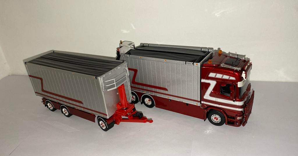Tekno Scania G&J Leeuwen 1:50, Hobby en Vrije tijd, Modelauto's | 1:50, Ophalen of Verzenden, Nieuw, Bus of Vrachtwagen, Tekno