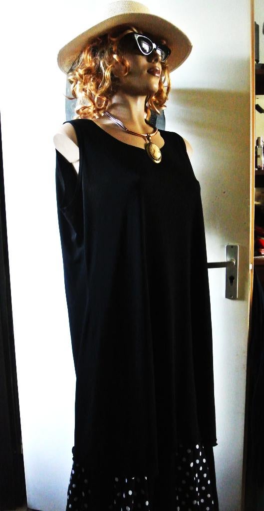 Tuniek/jurk wijd model zwart mouwloos Ophilia laagjesmode, Kleding | Dames, Grote Maten, Zwart, Ophilia, Gedragen, Shirt of Top