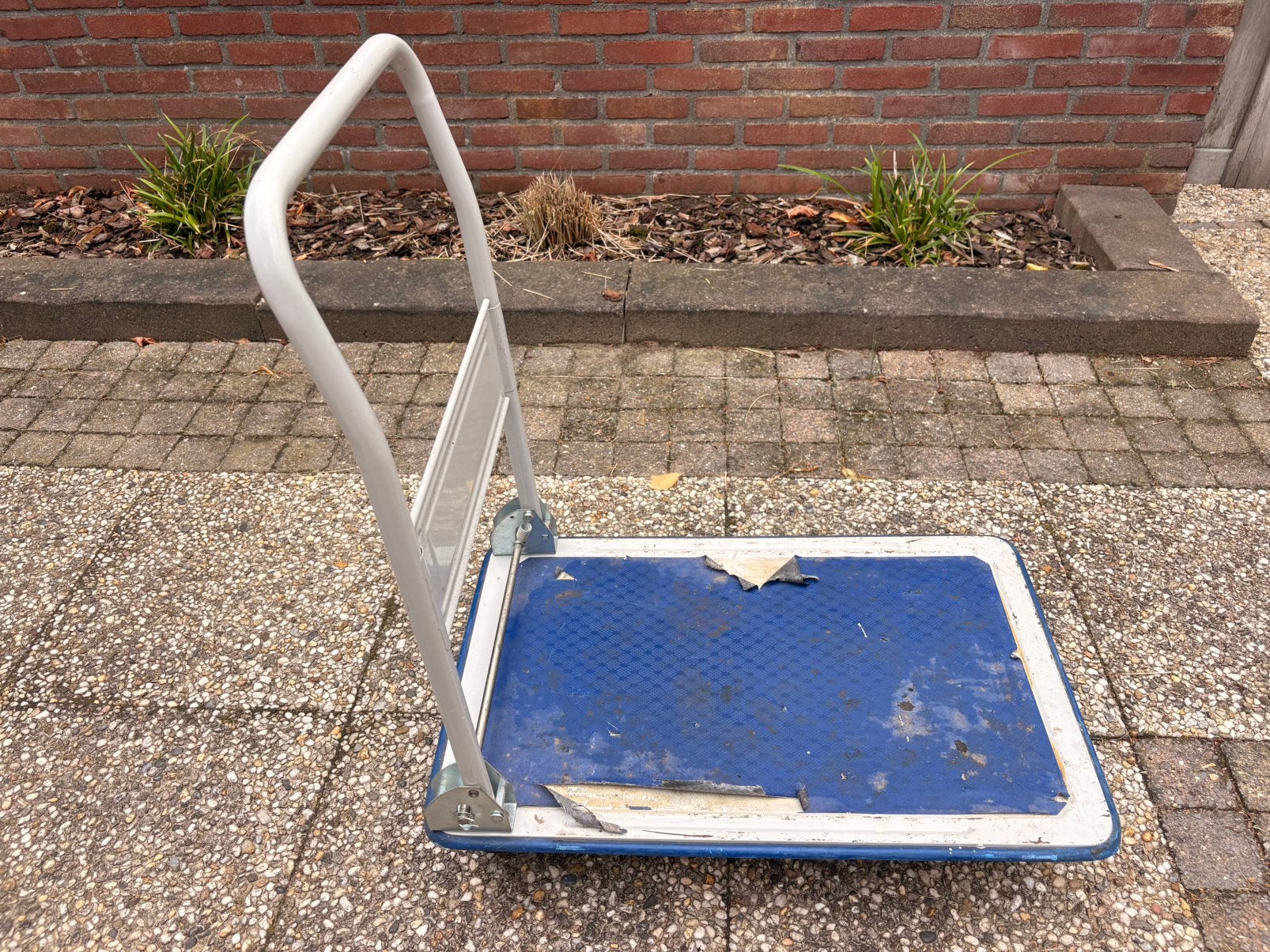 Inklapbare metalen plateauwagen, 100 liter of meer, Ophalen, Gebruikt, Transportkar