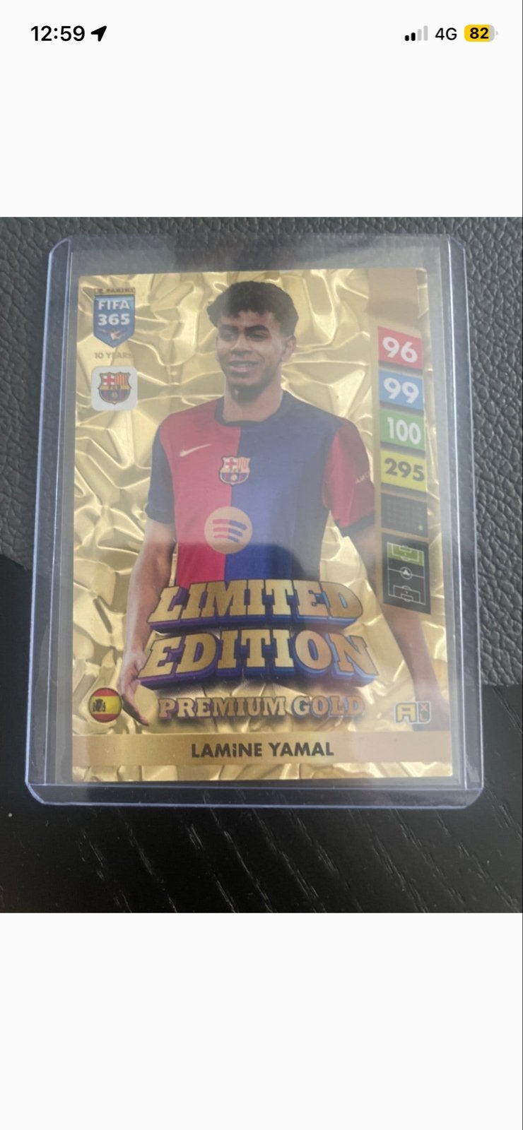 Lamine Yamal FIFA 365 Limited Edition Premium Gold kaart, Ophalen of Verzenden, Nieuw, Buitenlandse clubs, Spelerskaart