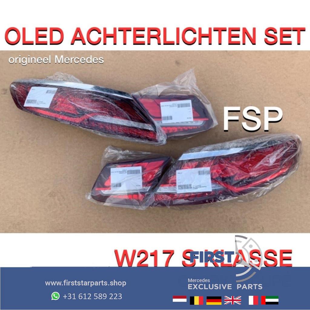 W217 C217 S63 AMG OLED ACHTERLICHTEN SET S KLASSE ORIGINEEL, Gebruikt, -, Ophalen of Verzenden, -
