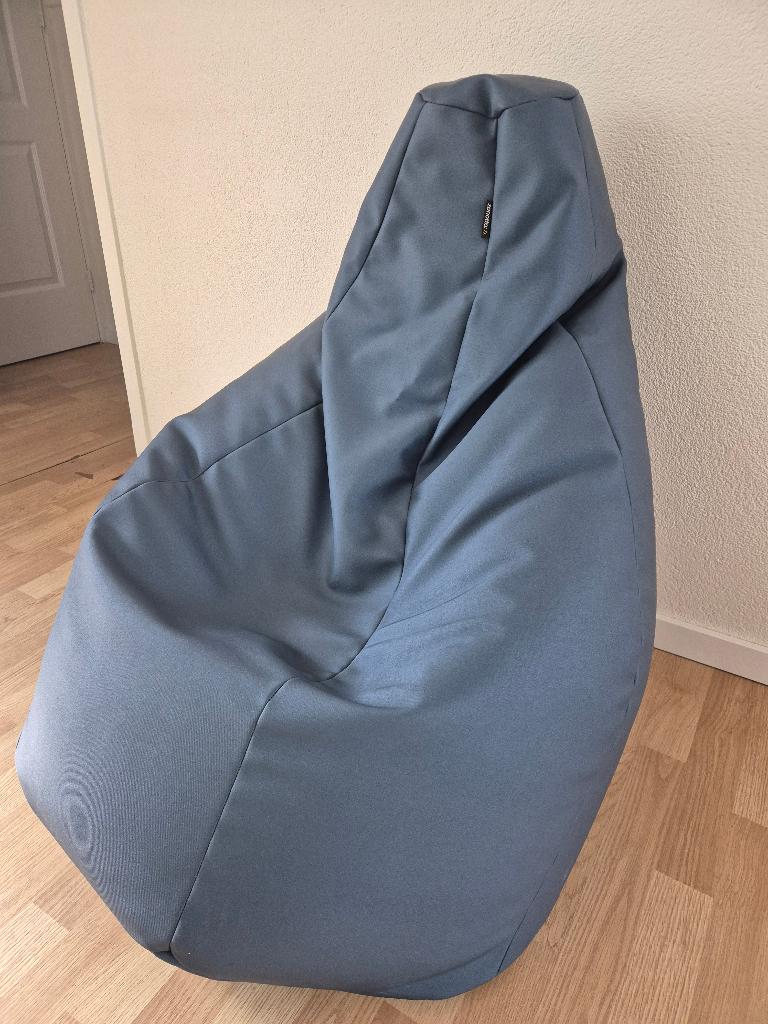 Zanotta Sacco zitzak / lounge chair blauw, Ophalen of Verzenden, Gebruikt, Blauw, Zitzakstoel