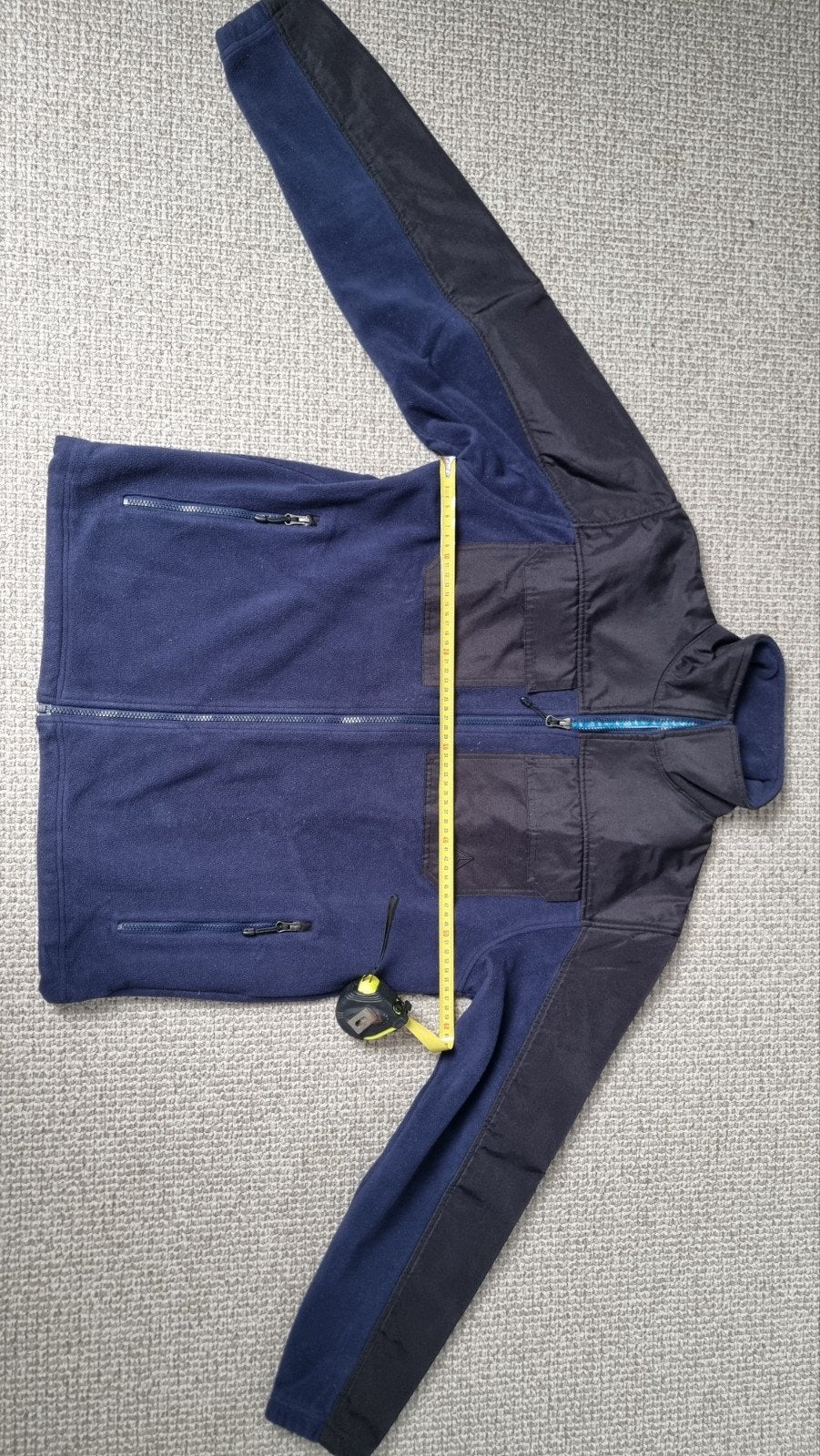 Fleece jack/vest - InQ (Kruidvat)mt L, Maat 52/54 (L), Blauw, Gedragen, InQ