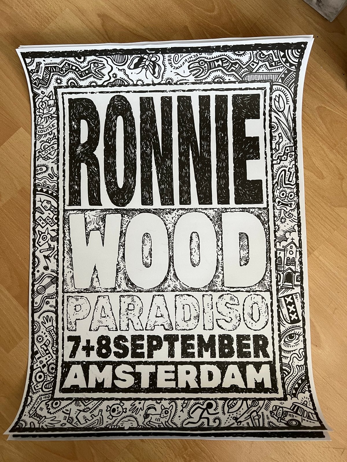 Exclusieve Ronnie Wood Paradiso Poster 2026, Ophalen of Verzenden, Nieuw, Poster, Artwork of Schilderij
