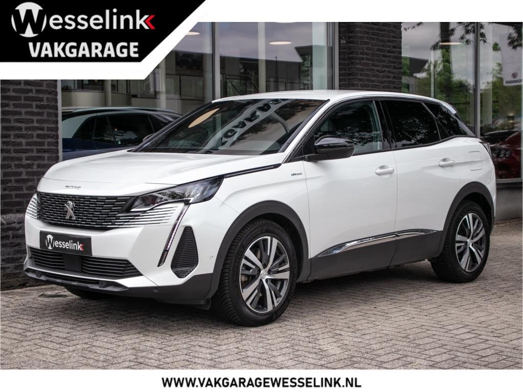 Peugeot 3008 1.6 HYbrid 225 Allure | Camera | Apple Carplay, Auto's, Dealer onderhouden, Euro 6, Leder en Stof, Wit