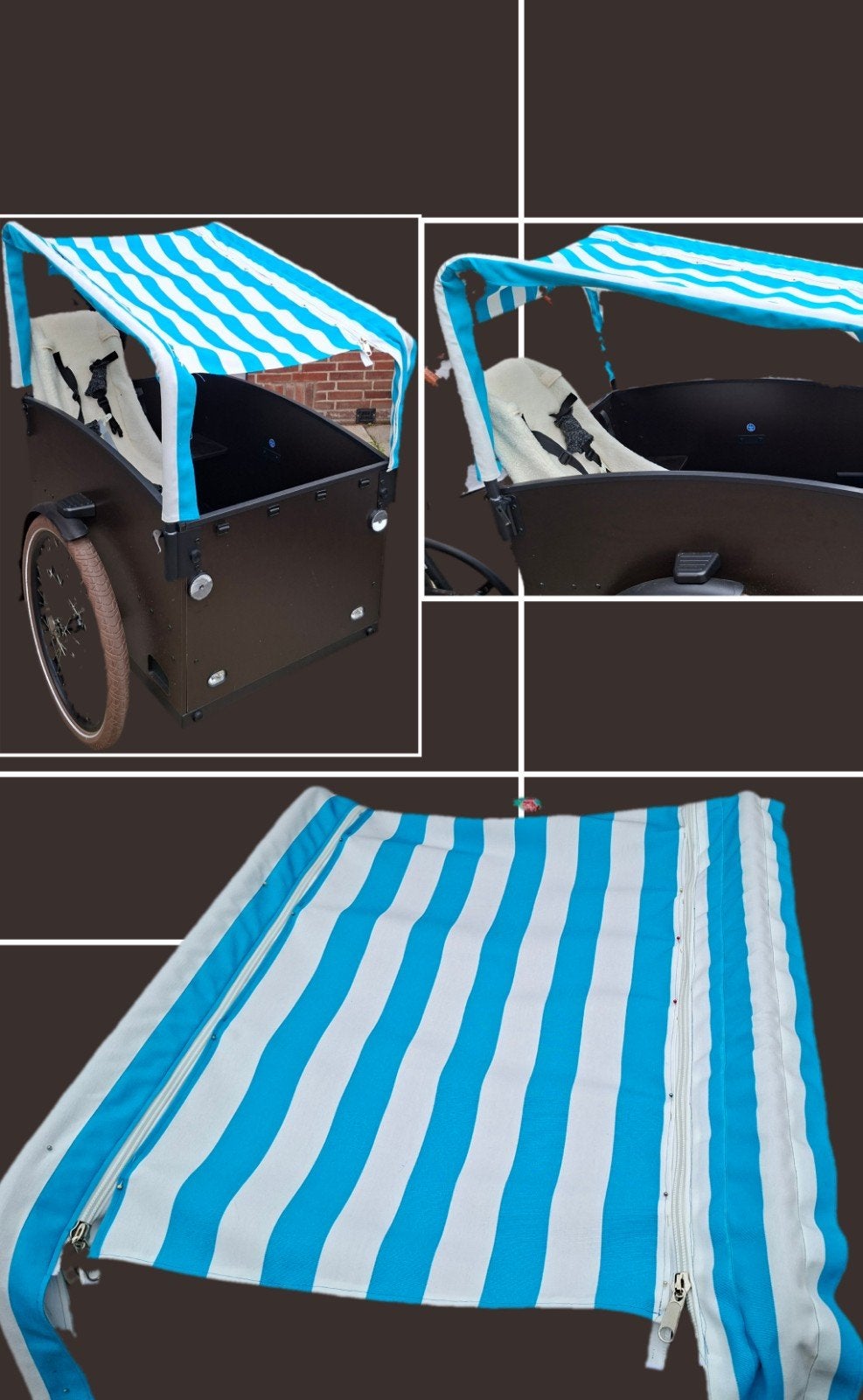 Hand gemaakt Zonnedak Vogue bakfiets Caddy, Ophalen of Verzenden, Nieuw, Vogue