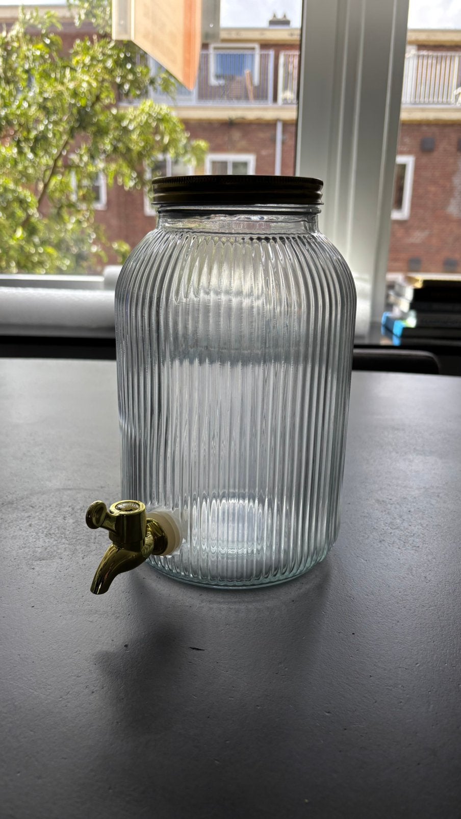 Drankdispenser glas, Huis en Inrichting, Keuken | Keukenbenodigdheden, Ophalen of Verzenden, Zo goed als nieuw