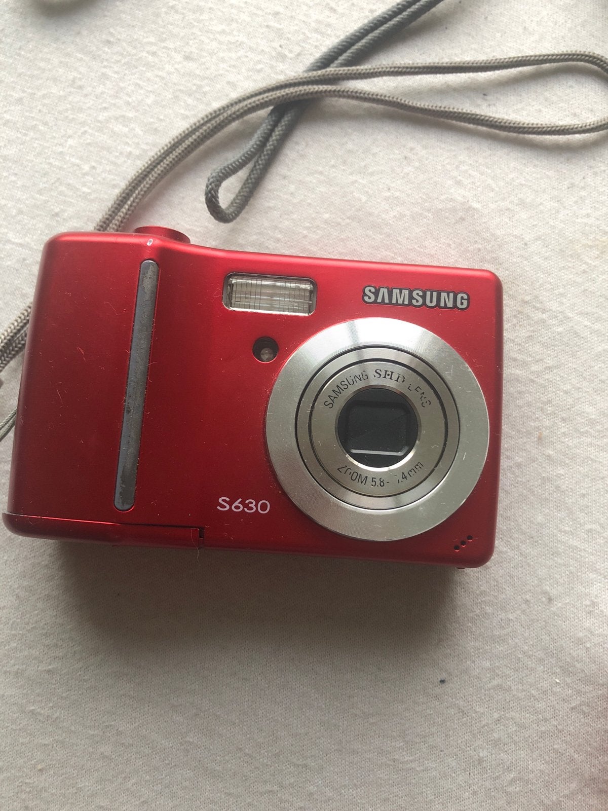Samsung S630 Compactcamera - Rood, Ingebouwde flitser, Gebruikt, Ophalen of Verzenden, Compactcamera