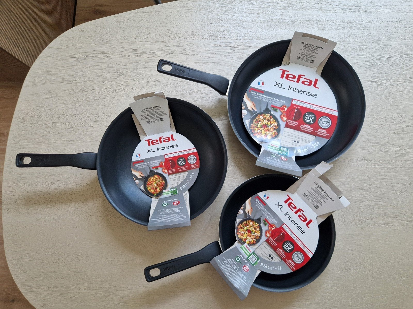 3 nieuwe Tefal pannen, Ophalen, Koper, Tefal