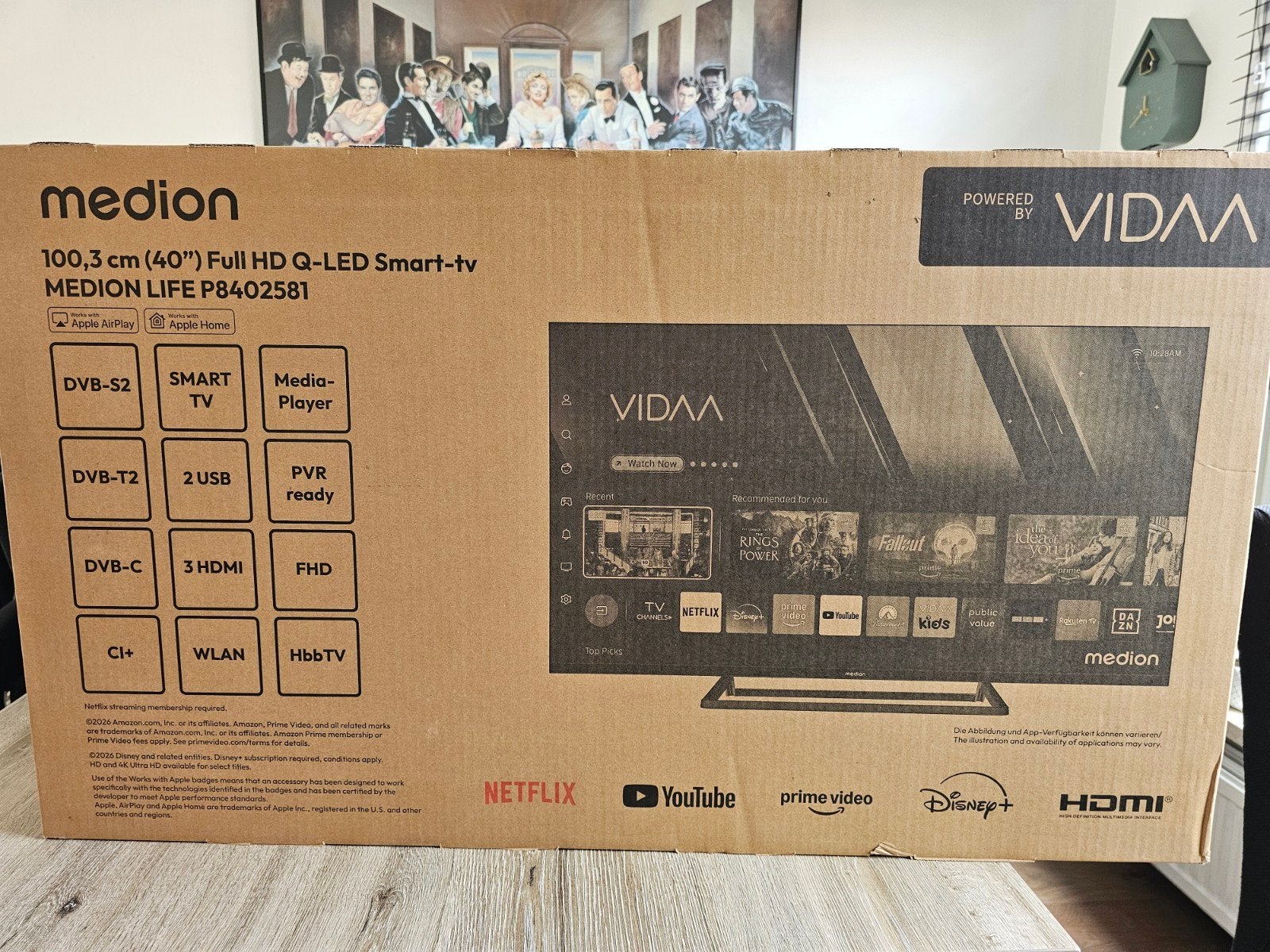 Medion Life P8402581 40" Full HD Q-LED Smart TV, Audio, Tv en Foto, QLED, Nieuw, 100 cm of meer, Smart TV