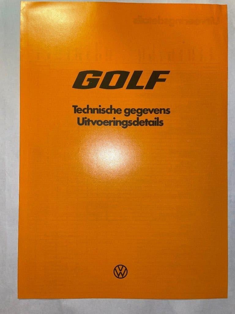 Volkswagen Golf technische brochure folder 1977 1978, Ophalen of Verzenden, Zo goed als nieuw, Volkswagen