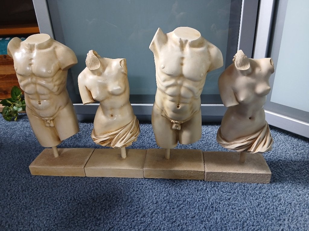 Decoratieve Torso / buste Beelden - Klassieke Stijl, Antiek en Kunst, Ophalen, 20 - 50 cm, Steen of Keramiek, Beeld