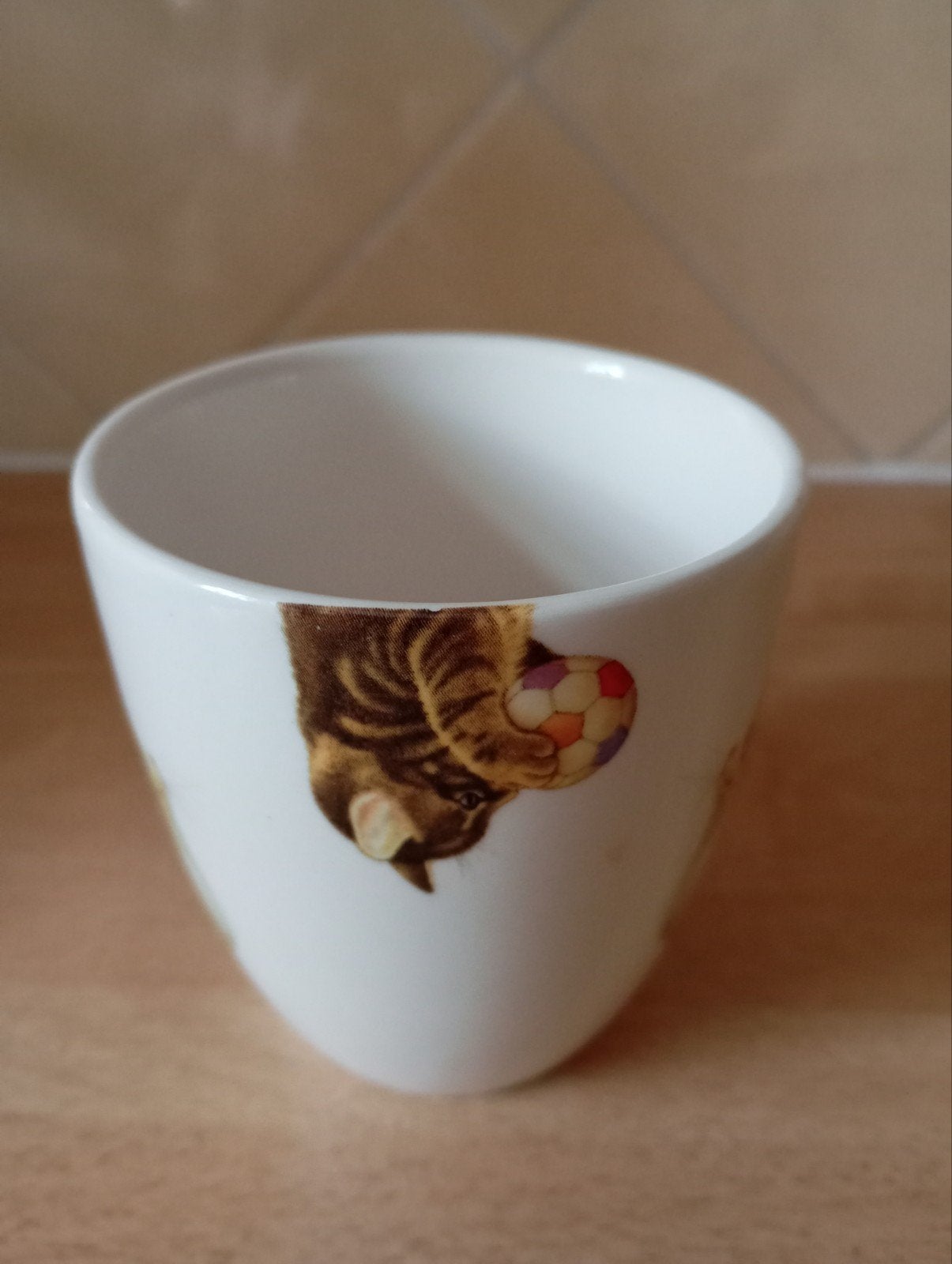 Francien mokje kat, Ophalen of Verzenden, Glas, Overige stijlen, Kop(pen) en/of Schotel(s)