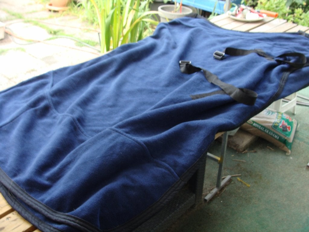 zweetdeken maat 185 blauw, Full (L), Dubbele borstsluiting, Zweetdeken, Nieuw