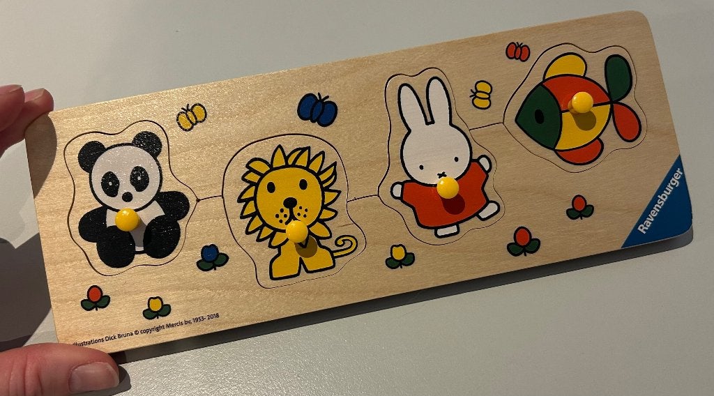 Nijntje houten puzzel, Ophalen of Verzenden, Zo goed als nieuw, Van hout, Minder dan 10 stukjes