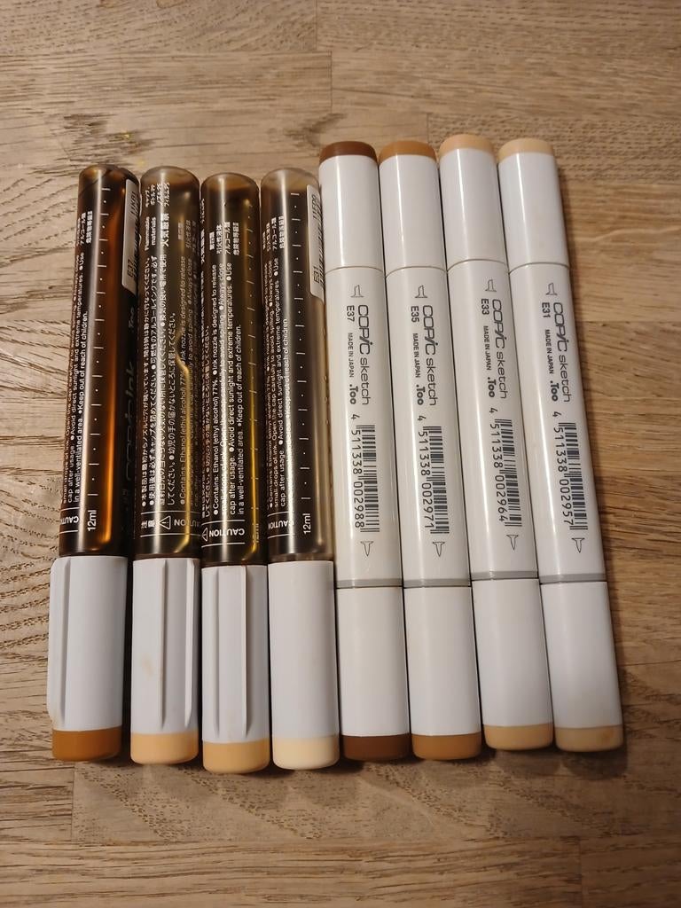 Copic sketch markers, Hobby en Vrije tijd, Tekenen, Ophalen of Verzenden, Gebruikt, Potlood of Stift
