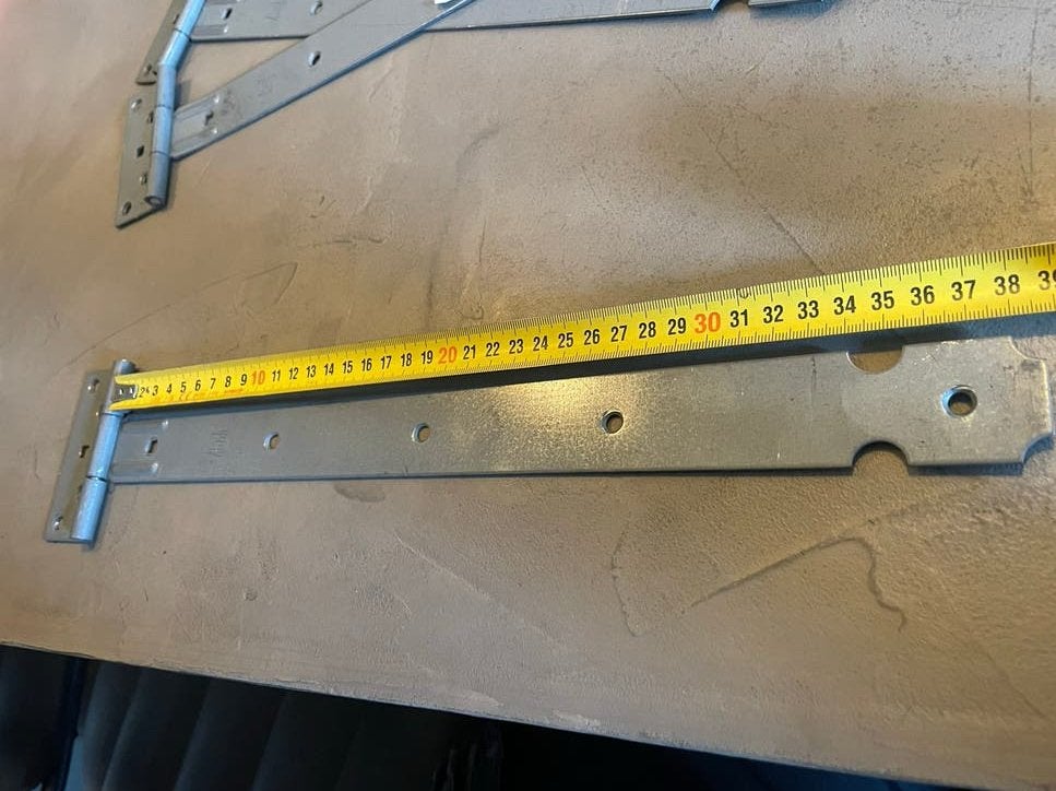 Kruisheng licht - Verzinkt - 4 stuks, Doe-het-zelf en Verbouw, Hang- en Sluitwerk, Ophalen of Verzenden, Zo goed als nieuw, IJzer